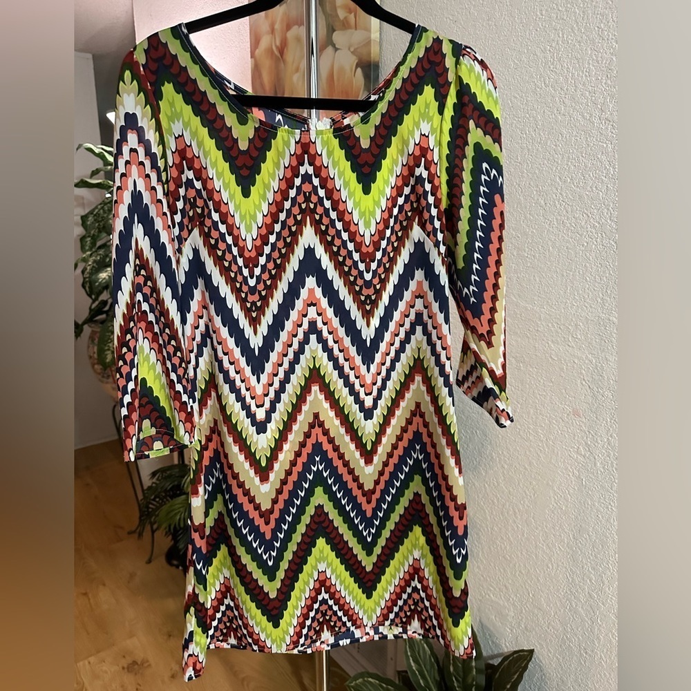 Auditions Fashion retro shift mini dress size M